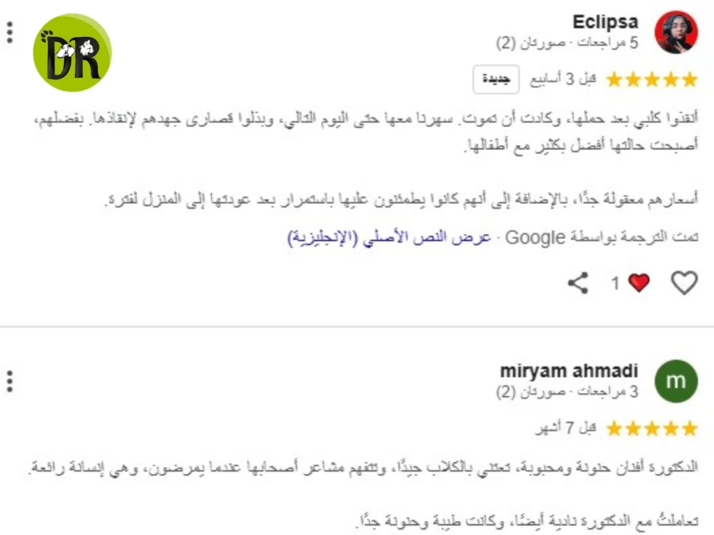 أفضل دكتور بيطري في التجمع الأول